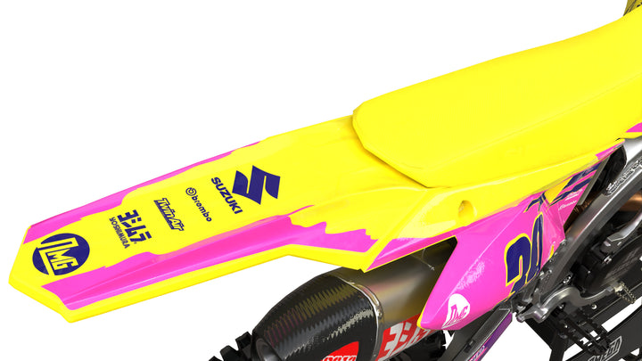 Suzuki Pink Retro Graphics Kit