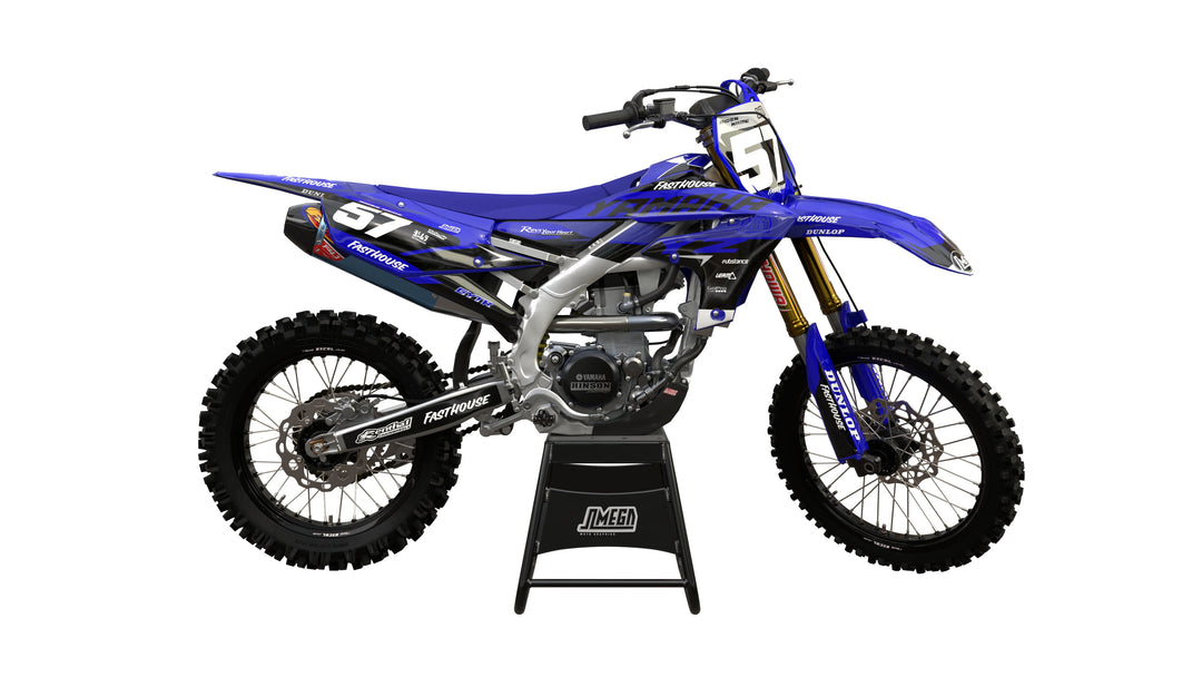 yamaha yz yzf blue boss graphics kit