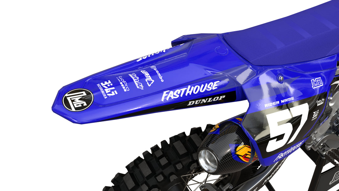 yamaha yz yzf blue boss graphics kit