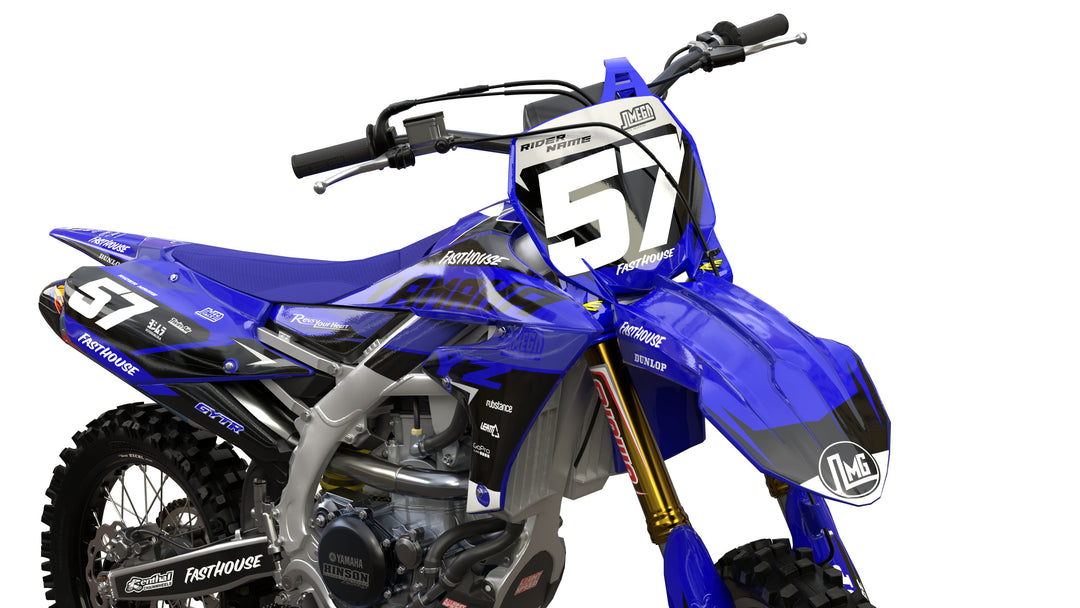yamaha yz yzf blue boss graphics kit