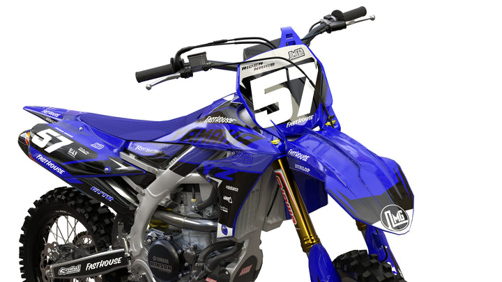 yamaha yz yzf blue boss graphics kit