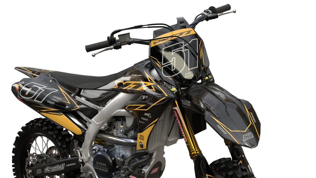 yamaha yz125 yz250 yzf250 yzf450 golden eye graphics kit