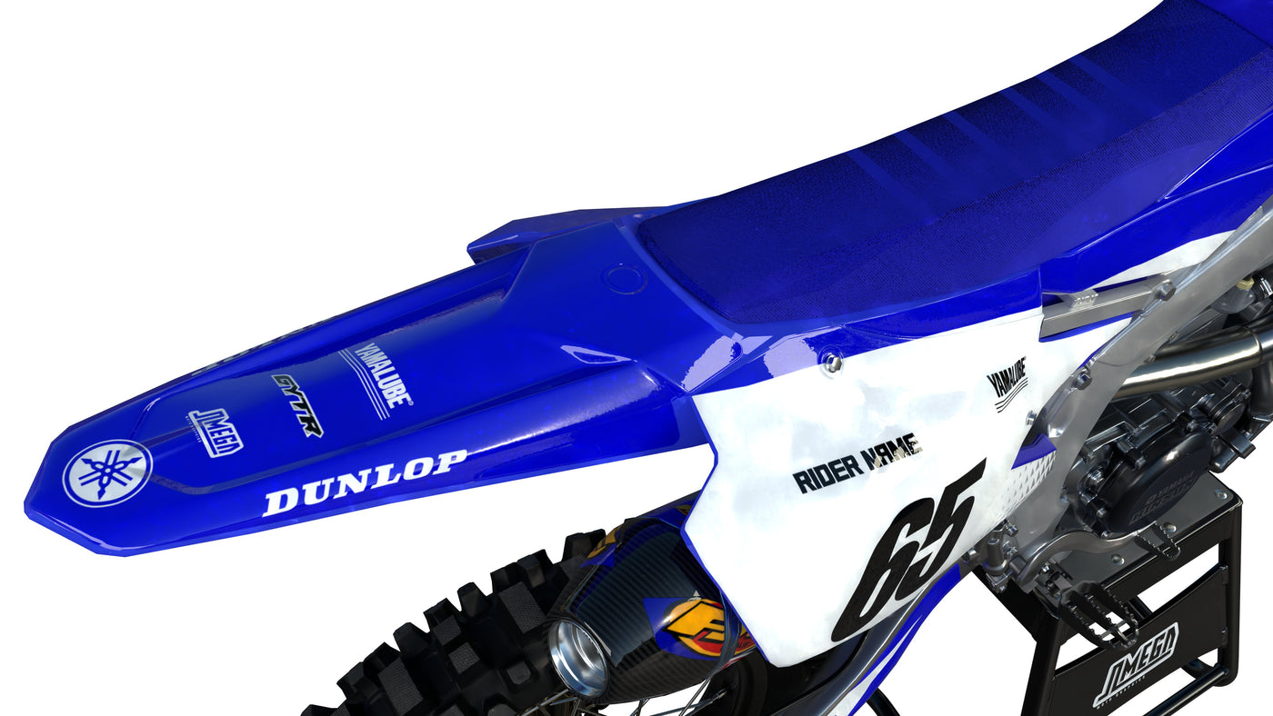 Factoryex Graphics Yamaha YZ YZF Blue Factory Graphics Kit | Omega Moto Graphics