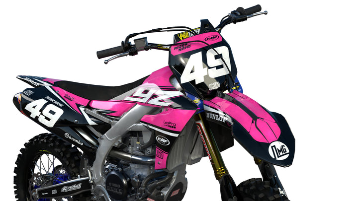 yamaha yz yzf pink factory graphics kit