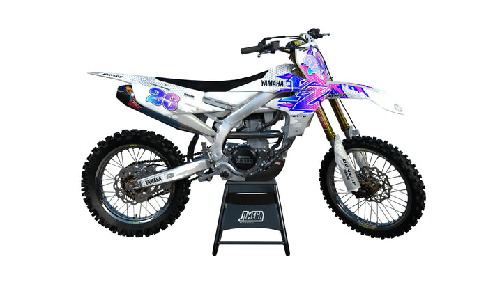 Yamaha White Retro Graphics Kit