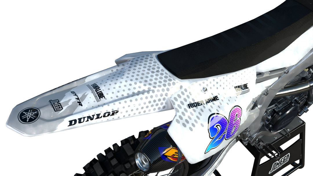 Yamaha White Retro Graphics Kit