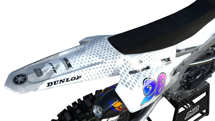 Yamaha White Retro Graphics Kit
