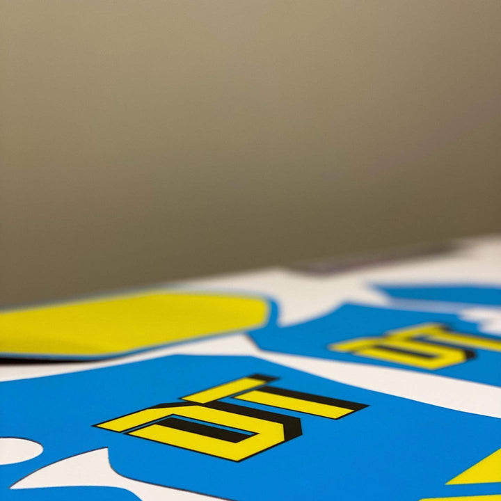 yamaha dt200r original graphics (blue and yellow)