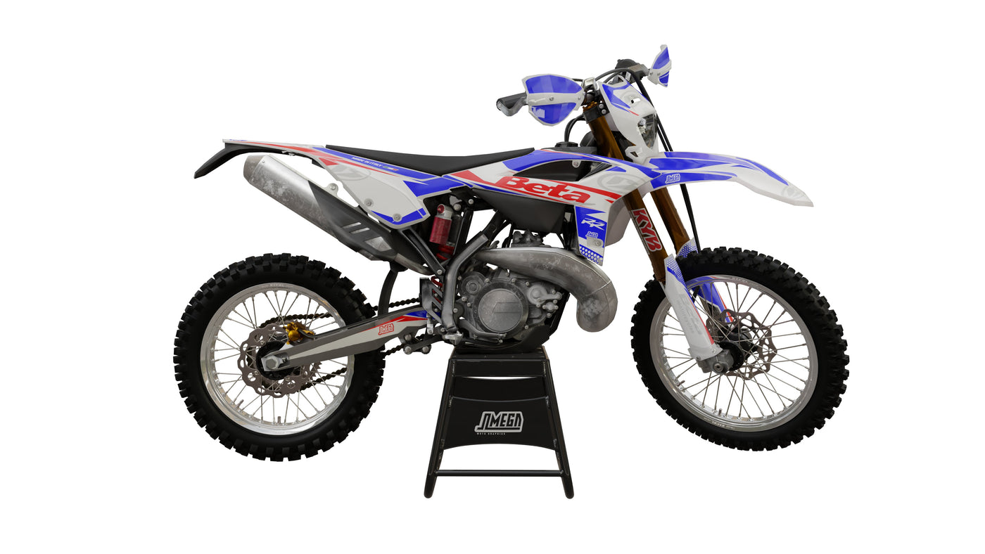 Beta Factory Racing Graphics Beta RR / Racing / Xtrainer Blue Factory Graphics Kit | Omega Moto Graphics