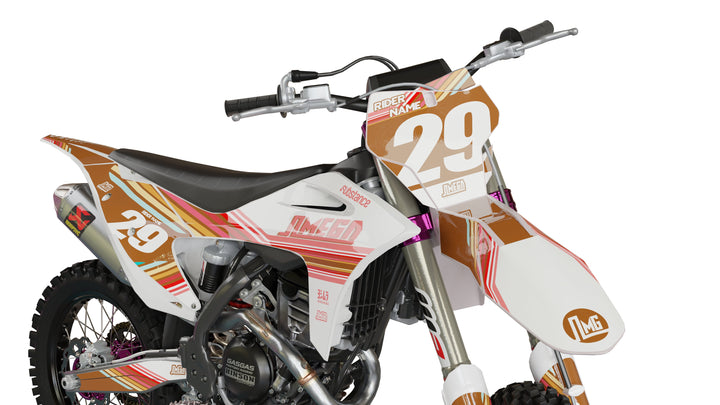 White Retro GAS Graphics Kit