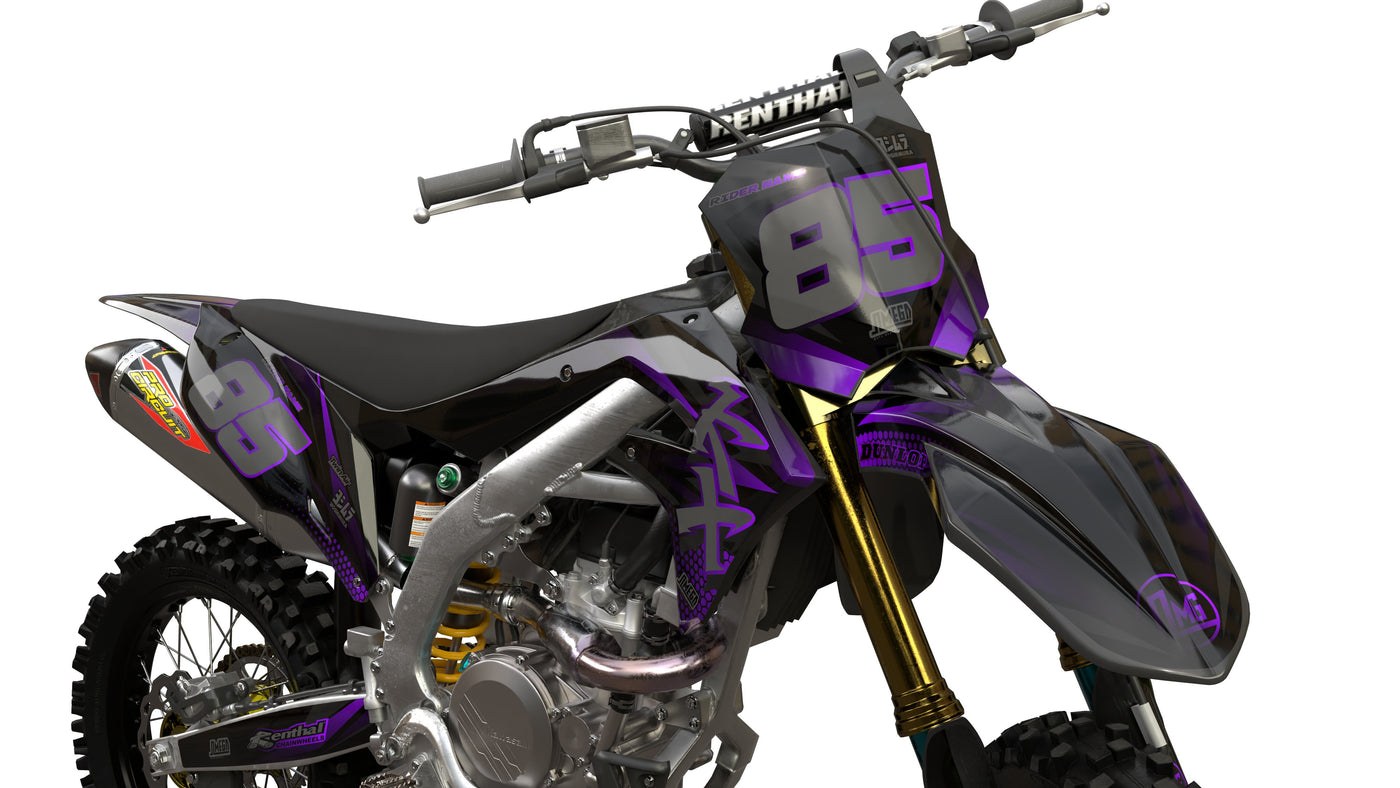 Kawasaki Purple Touch Graphics kit