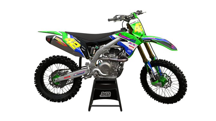 Kawasaki Green Retro Graphics kit