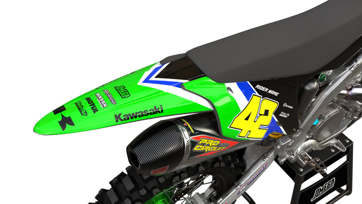 Kawasaki Green Retro Graphics kit