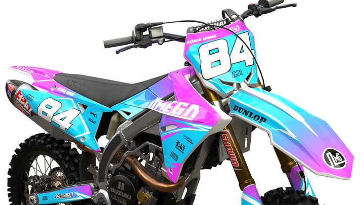 Pink and Blue Fade Graphics Kit