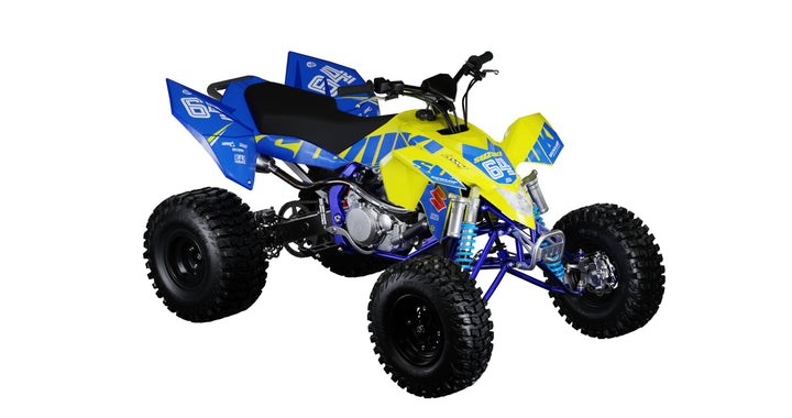Yellow Quad/graphics Yellow Statement Quad Graphics Kit | ATV Graphics Kit – Omega Moto Graphics