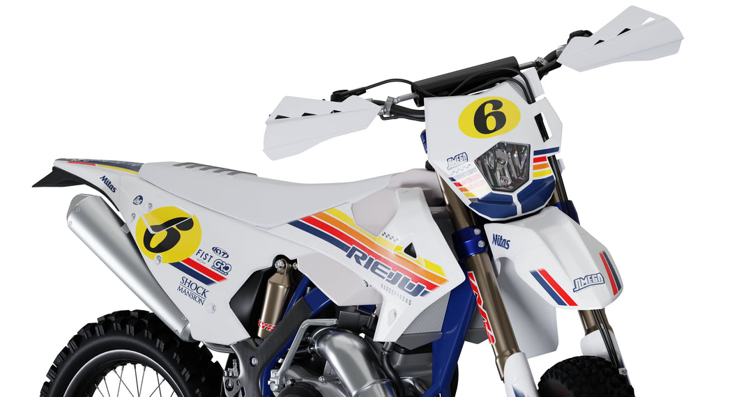Rieju White Retro Graphics Kit