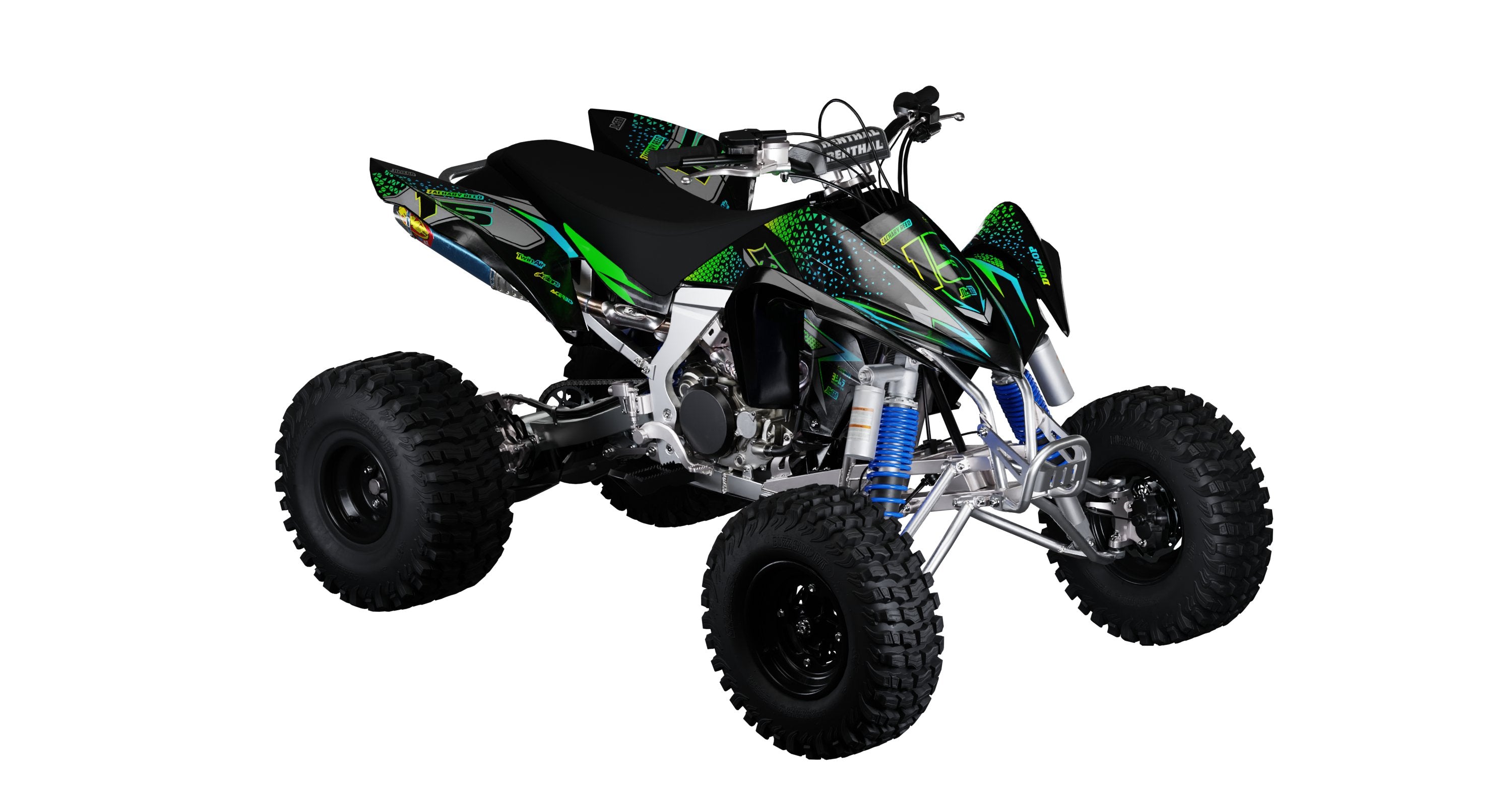 Bright Quad Graphics Kit | ATV Graphics Kit – Omega Moto Graphics