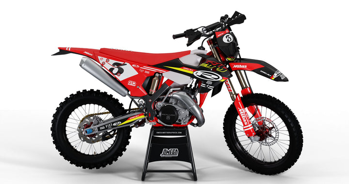 Rieju Red Retro Graphics Kit