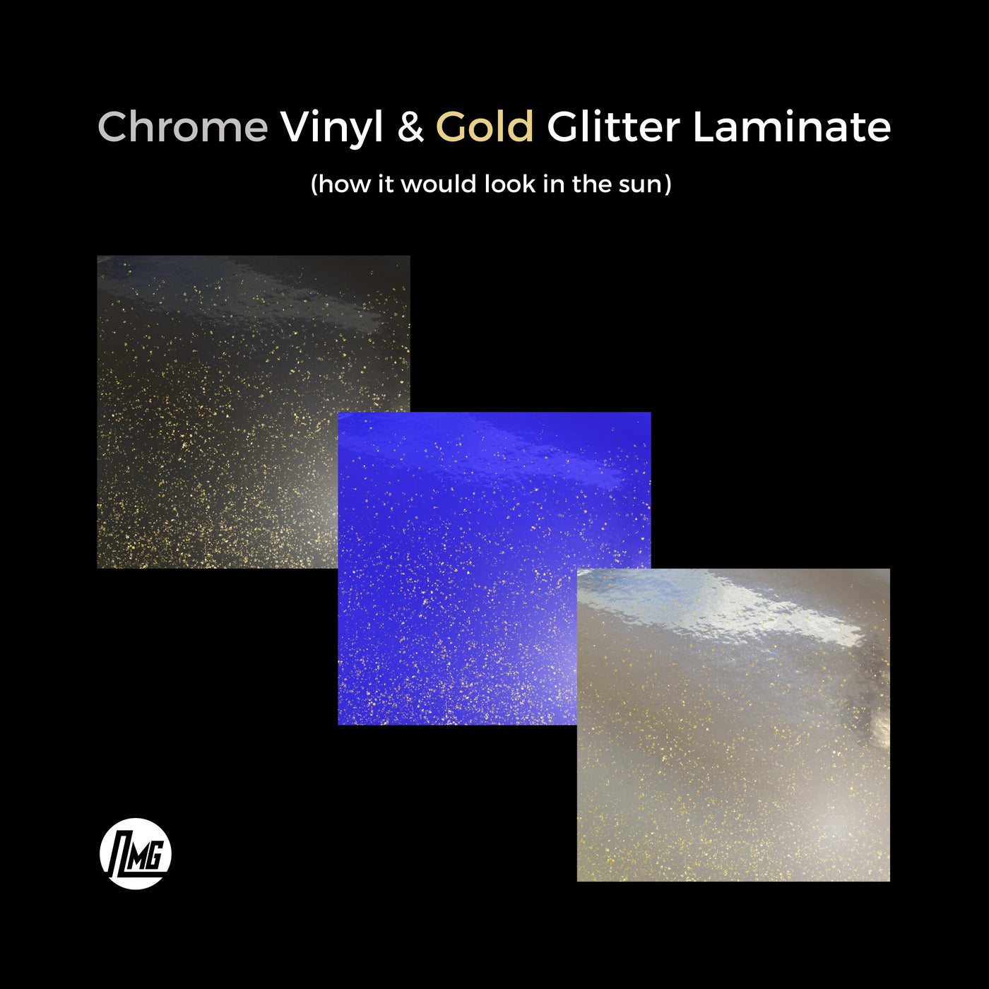 Chrome vinyl with goldlaminate