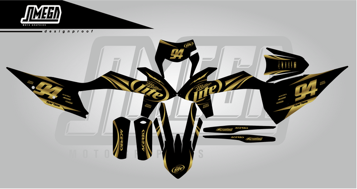 all bikes - miller gold and black