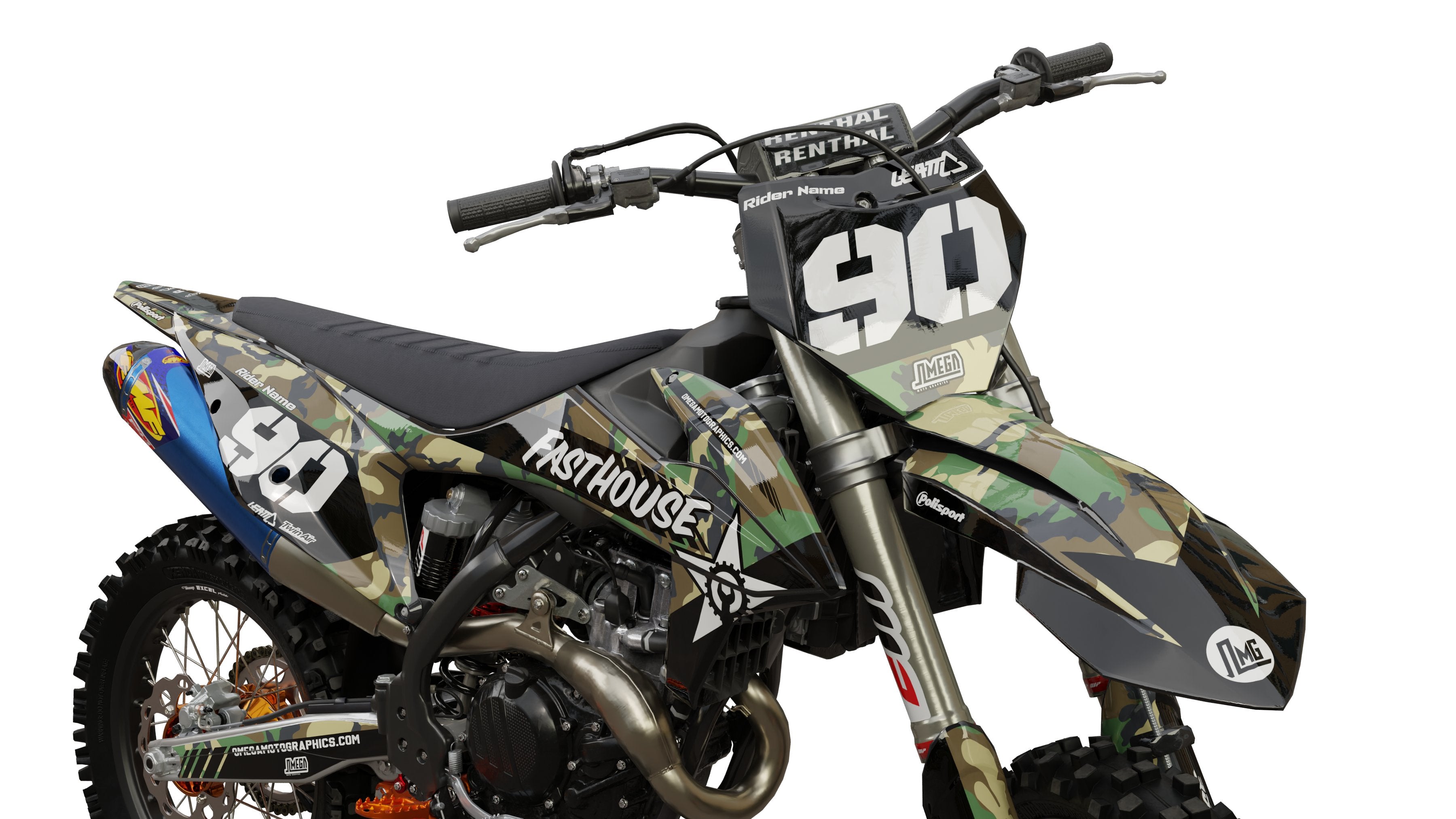 Army Camo Graphics Kit | MX Graphics – Omega Moto Graphics