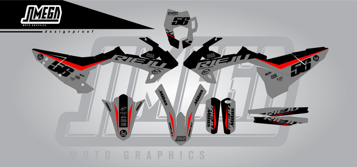 Rieju Grey Concept Graphics Kit