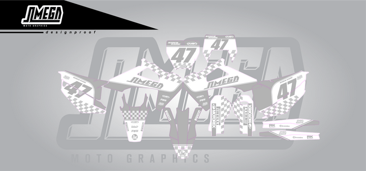 White Retro Graphics Kit