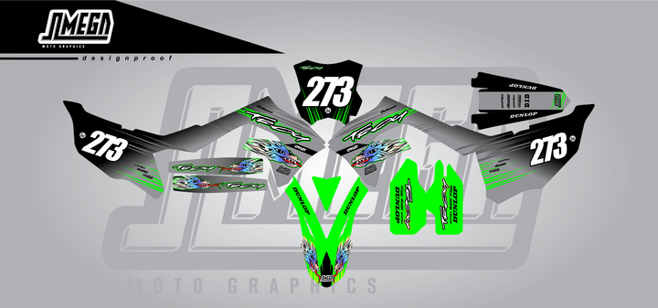 kawasaki kx kxf troy graphics kit