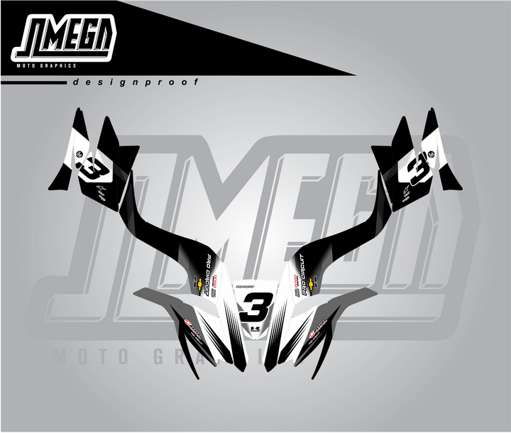 Procircuit Black Quad Graphics Kit