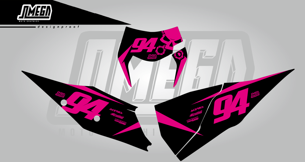 ktm pink piston number plates