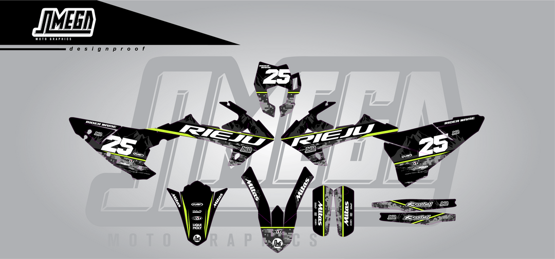 Black Camo Concept Graphics Kit