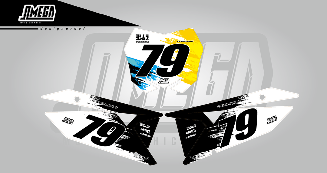 suzuki rm rmz brush strokes number plates