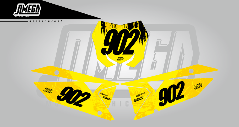 suzuki rm rmz t-rex number plates