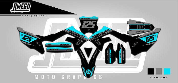 kawasaki kx125 kx250 kxf250 ksf450 racer k graphics kit