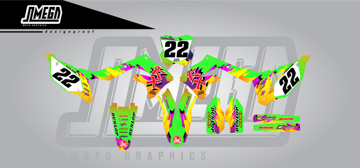 kawasaki kx kxf dance fever graphics kit