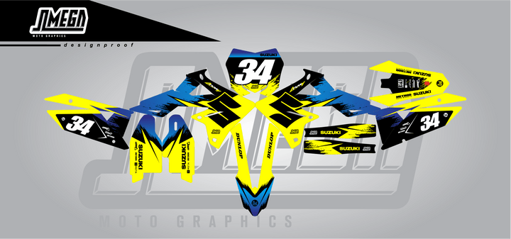 Suzuki Yellow Concept Graphics Kit
