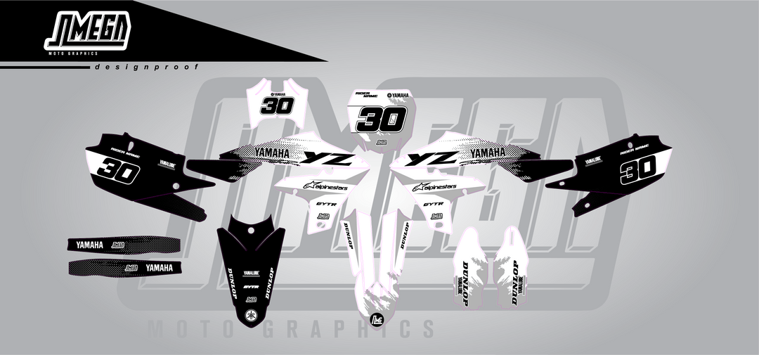 Yamaha White Concept Graphics Kit