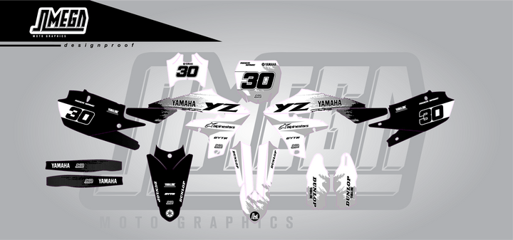 Yamaha White Concept Graphics Kit