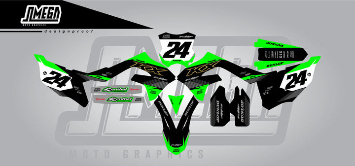 Kawasaki Black Factory Graphics kit