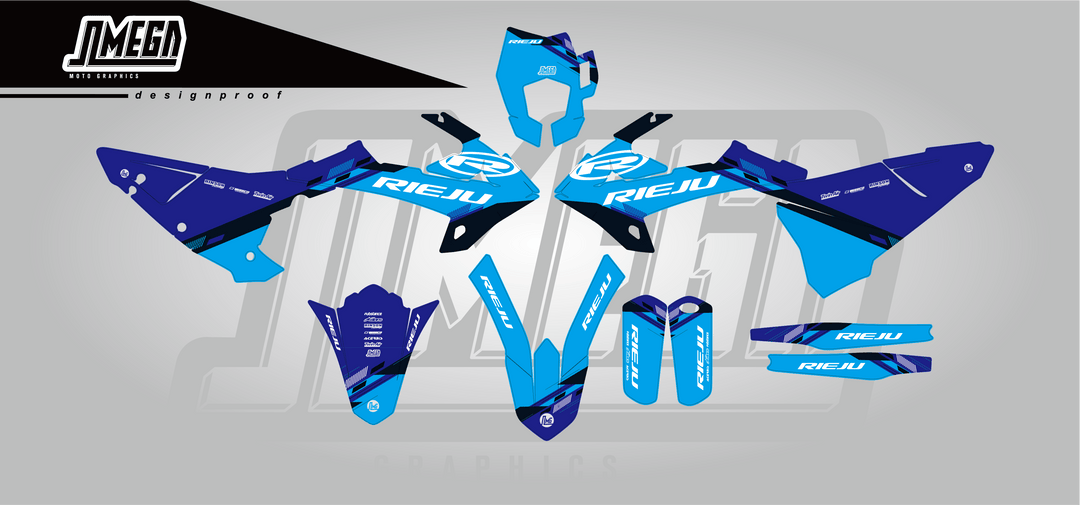 Rieju Blue Enduro Graphics Kit