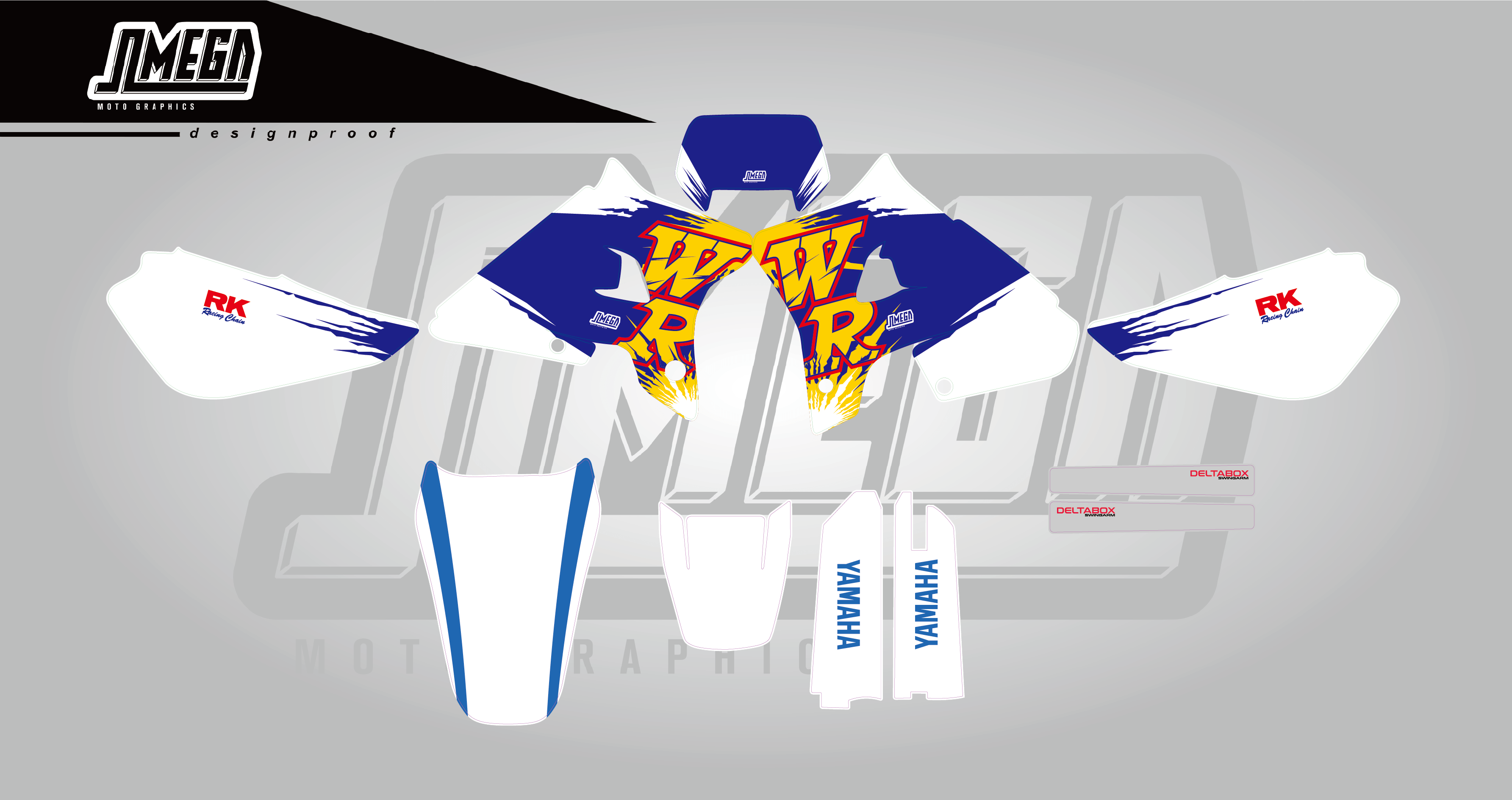 Yamaha WR200 Graphics | MX Sticker Kit – Omega Moto Graphics