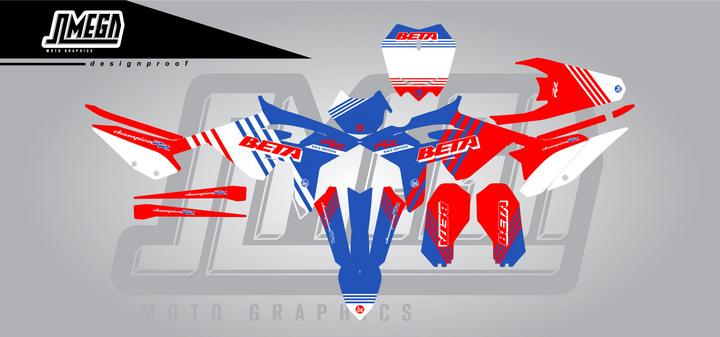Beta Classic Red Graphics Kit