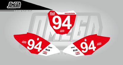 honda cr crf 90s replica style number plates