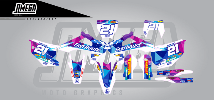 Husky Blue Concept Graphics Kit