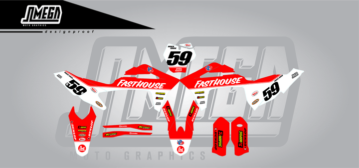 Red Retro Graphics Kit