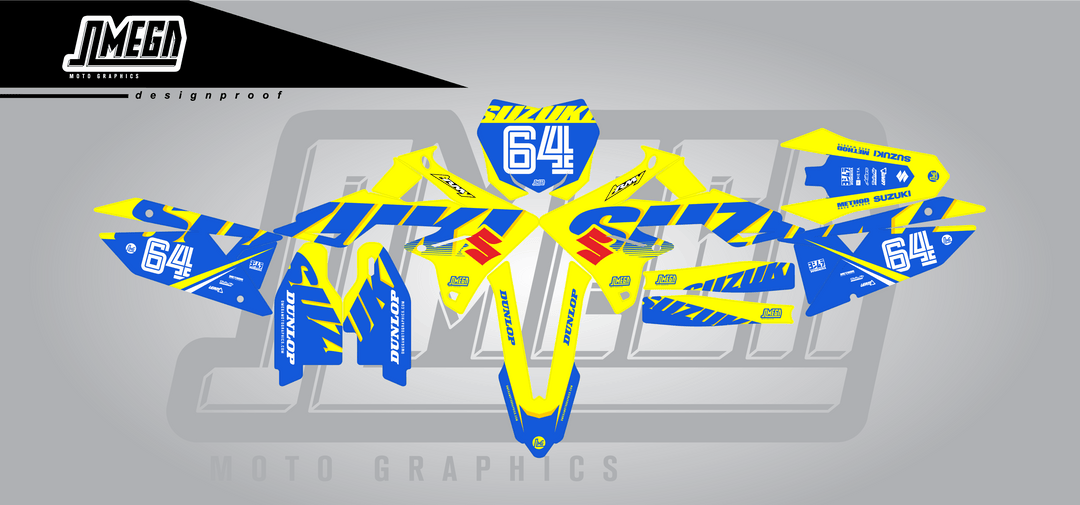Suzuki Blue Concept Graphics Kit