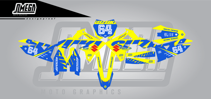 Suzuki Blue Concept Graphics Kit