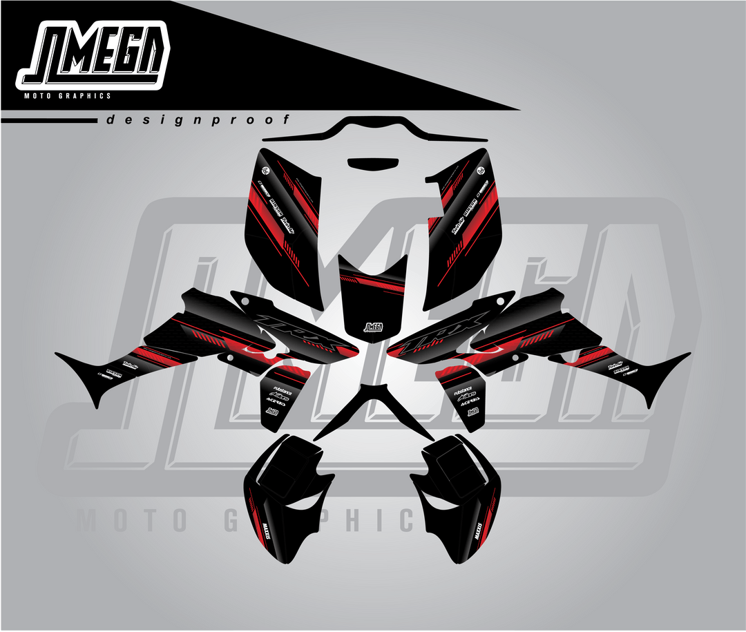 Black Techno Quad Graphics Kit