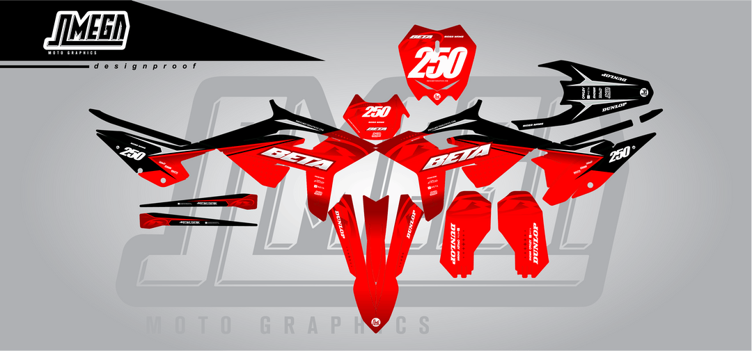 Beta Red Concept Graphics Kit
