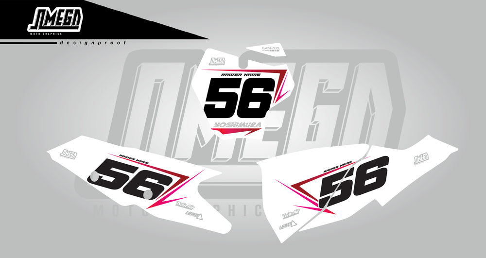 gasgas ec mc pink yoshi number plates